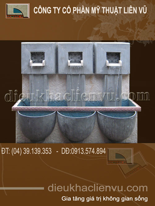 Tiểu cảnh đài nước Composite đẹp